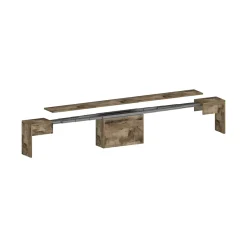 Banc Yutu, Siège pour table à manger, Banc simple extensible, 290x25h45 cm, Érable