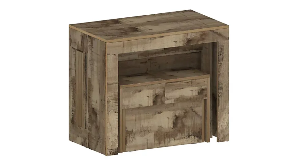 Banc Yutu, Siège pour table à manger, Banc simple extensible, 290x25h45 cm, Érable