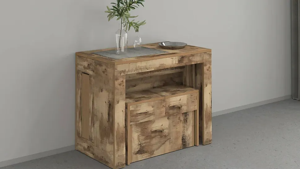 Banc Yutu, Siège pour table à manger, Banc simple extensible, 290x25h45 cm, Érable