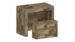Banc Yutu, Siège pour table à manger, Banc simple extensible, 290x25h45 cm, Érable