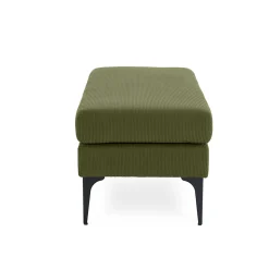 Banc/bout de lit MAX velours côtelé kaki