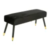 Banquette Salome noir - velours - Atmosphera