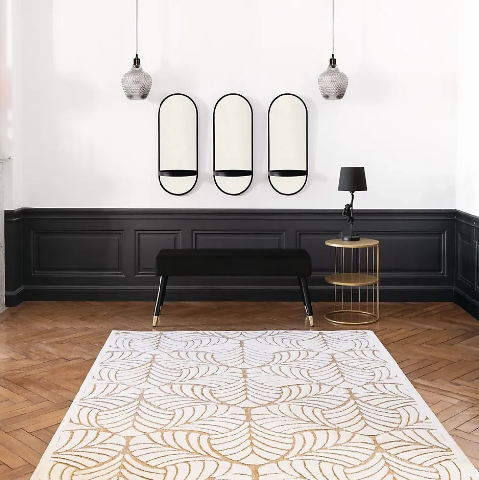 Banquette Salome noir - velours - Atmosphera