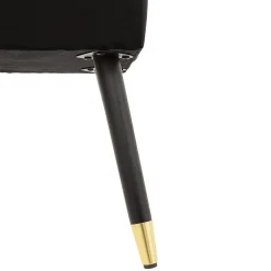 Banquette Salome noir - velours - Atmosphera