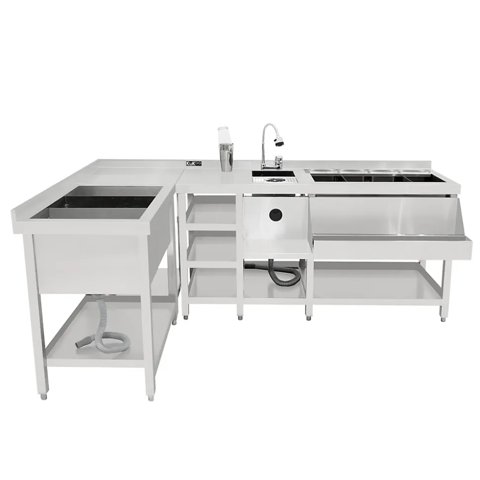 Bar à Cocktails Modulaire Deluxe avec Bac de Glace