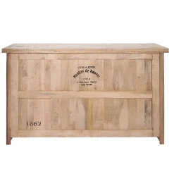 Bar en bois clair 3 tiroirs 2 tablettes - CASIMIR