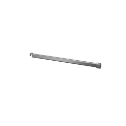 Barre de penderie d'angle en acier gris GoodHome Atomia 60 cm