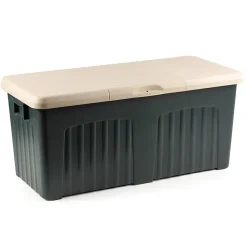 Baule Asco, Conteneur de rangement polyvalent, Coffre moderne, 100% Made in Italy, 125x57h56 cm, Gris