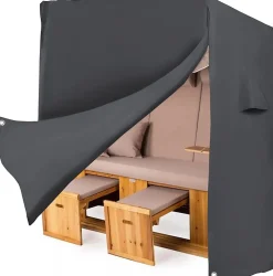 Beach Chair Cover (Strandkorb) Ferocity 175 cm Black 1 pc.
