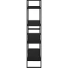 Bibliothèque à 4 niveaux Noir 80x30x140 cm Bois de pin massif vidaXL