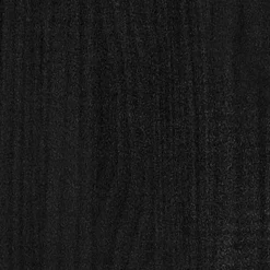Bibliothèque à 4 niveaux Noir 80x30x140 cm Bois de pin massif vidaXL