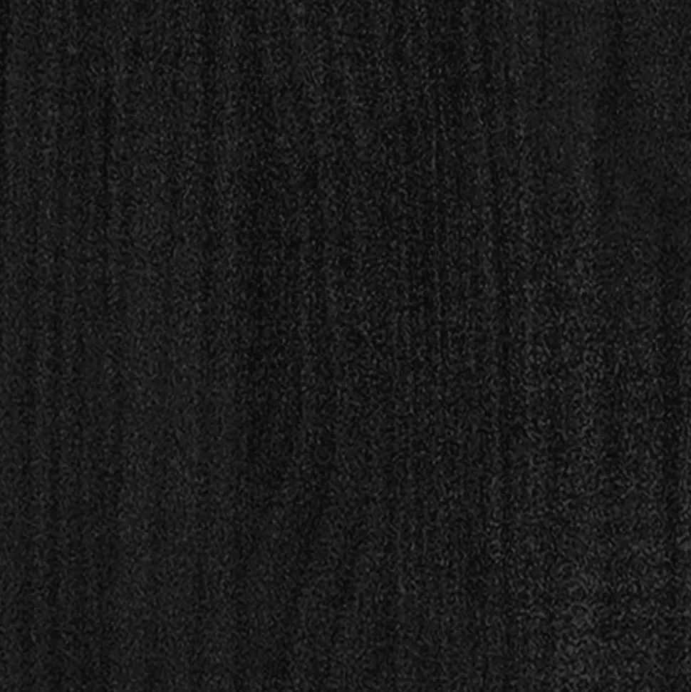 Bibliothèque à 2 niveaux Noir 80x30x70 cm Bois de pin massif vidaXL