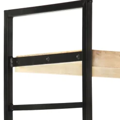 Bibliothèque à 4 niveaux 80x30x180 cm Bois de manguier massif vidaXL