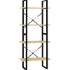 Bibliothèque à 4 niveaux 60x30x140 cm Bois de pin massif vidaXL