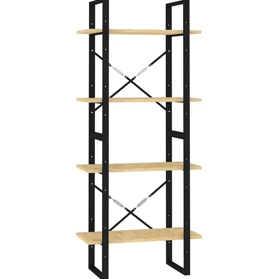 Bibliothèque à 4 niveaux 60x30x140 cm Bois de pin massif vidaXL