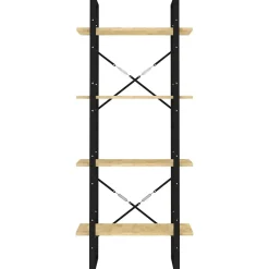 Bibliothèque à 4 niveaux 60x30x140 cm Bois de pin massif vidaXL
