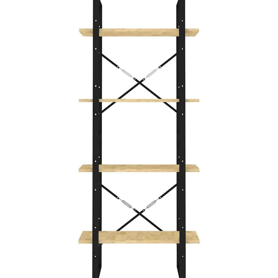 Bibliothèque à 4 niveaux 60x30x140 cm Bois de pin massif vidaXL