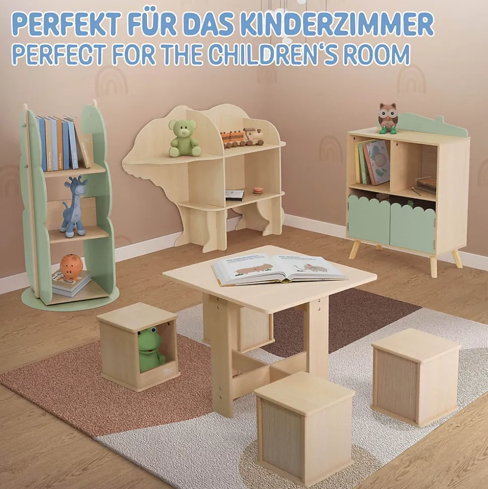 Bibliothèque à livres en bois meubles enfants forme arbre