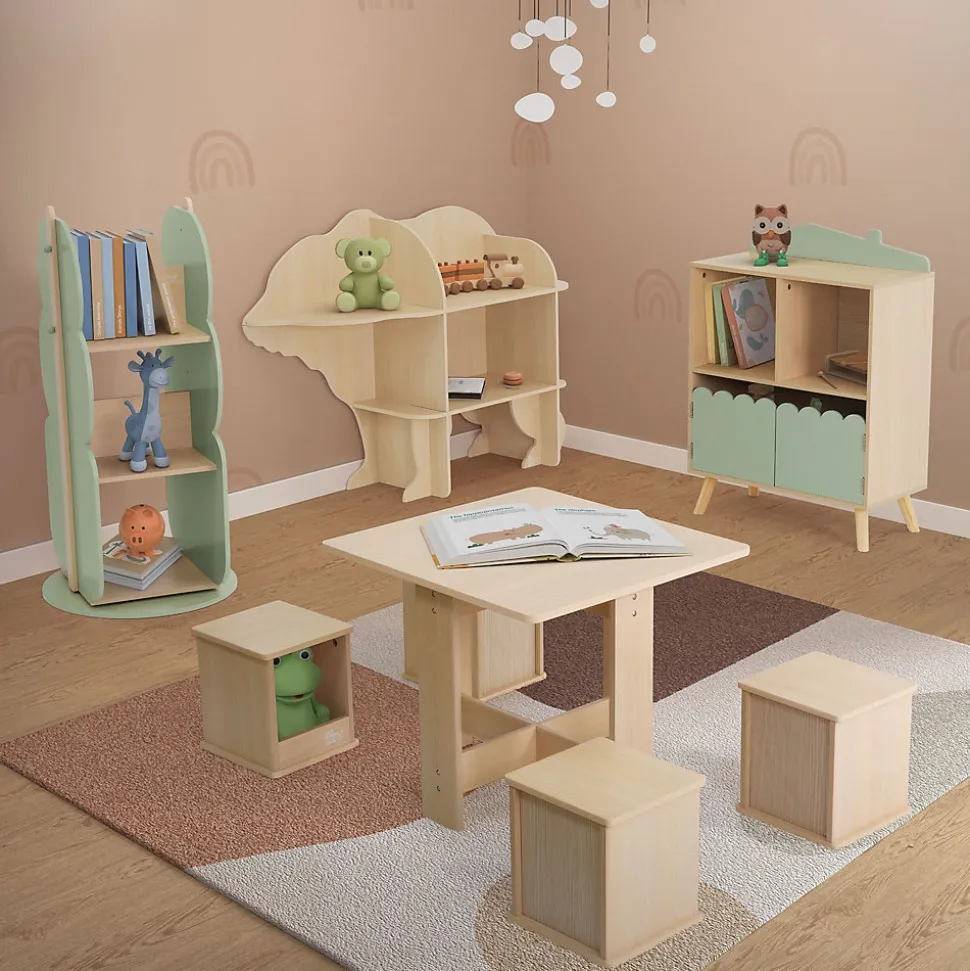 Bibliothèque à livres en bois meubles enfants forme arbre
