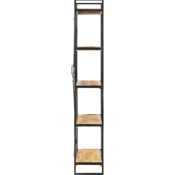 Bibliothèque 5 niveaux 90x30x180 cm Bois solide de manguier vidaXL
