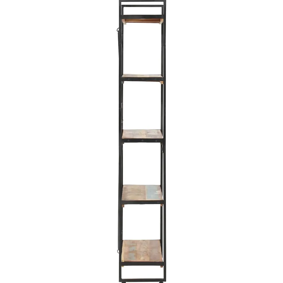 Bibliothèque 5 niveaux 90x30x180 cm Bois solide de récupération vidaXL