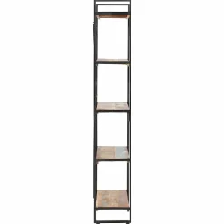 Bibliothèque 5 niveaux 140x30x180cm Bois solide de récupération vidaXL