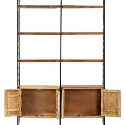 Bibliothèque 4 niveaux 124x30x180cm Bois solide de récupération vidaXL
