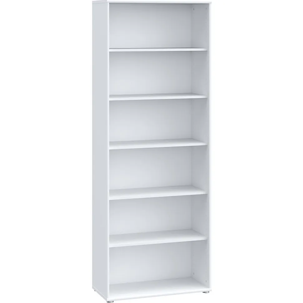 Bibliothèque - Étagère H. 198 x L. 74 cm décor blanc - MARIA