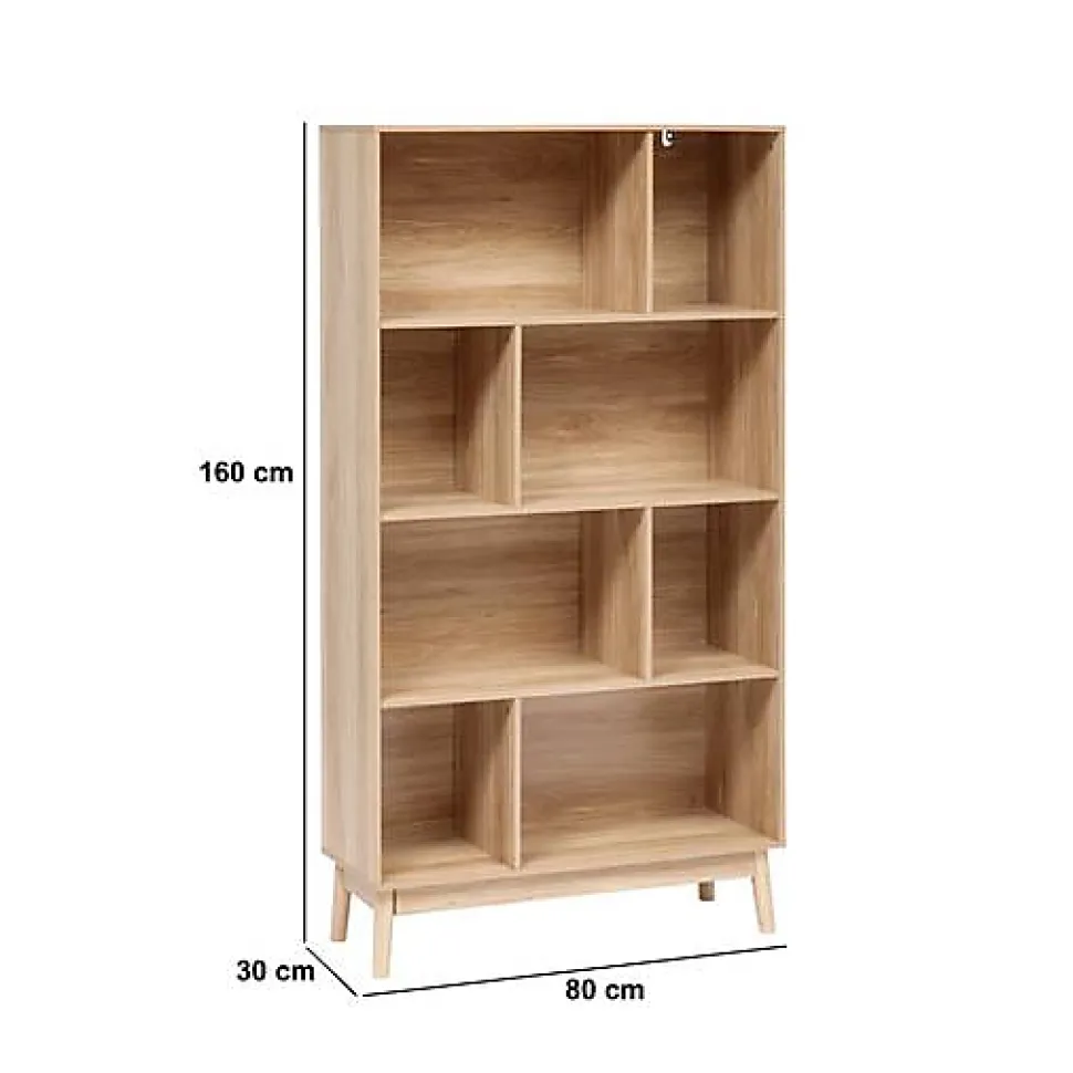 Bibliothèque Abana bois clair - Beige- 5five
