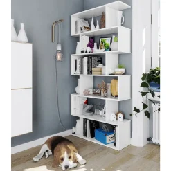 Bibliothèque avec 6 niveaux H192 cm - Athena