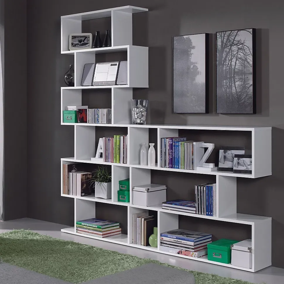 Bibliothèque avec 6 niveaux H192 cm - Athena