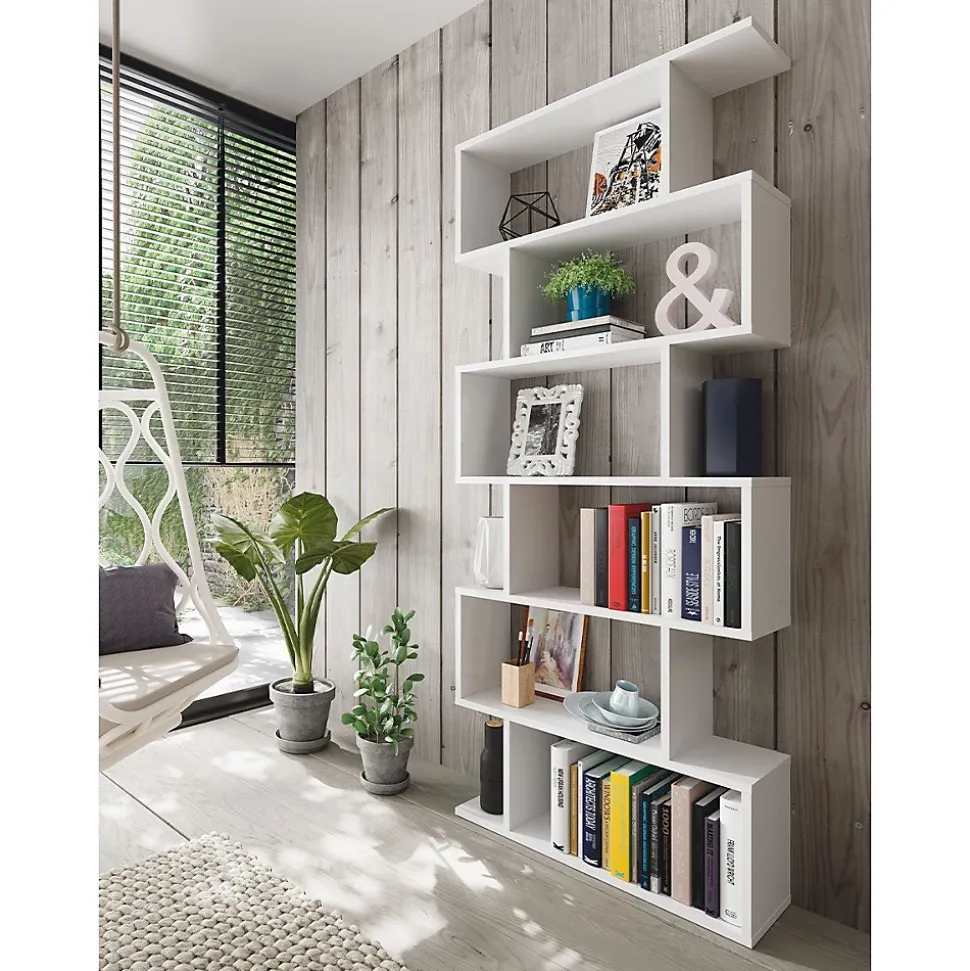 Bibliothèque avec 6 niveaux H192 cm - Athena