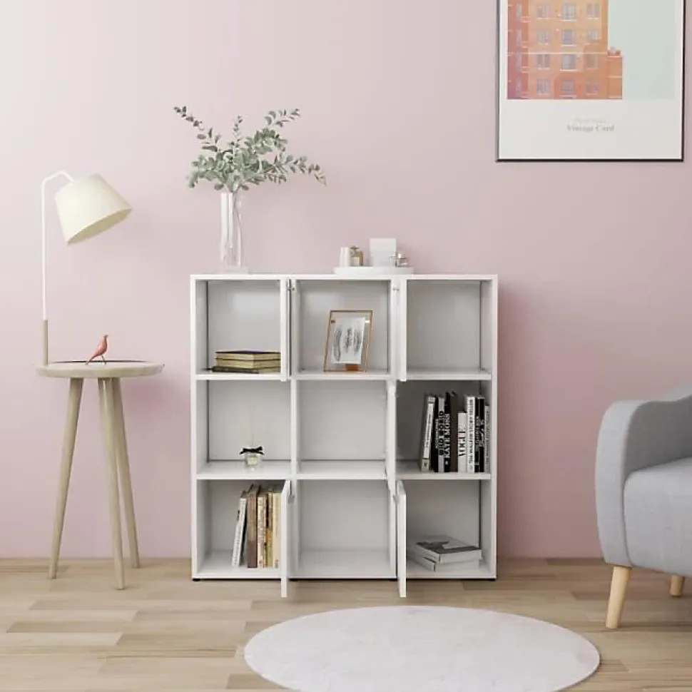 Bibliothèque Blanc 90x30x90 cm vidaXL