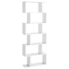 Bibliothèque blanche à 6 niveaux - L70 x H190,5 cm