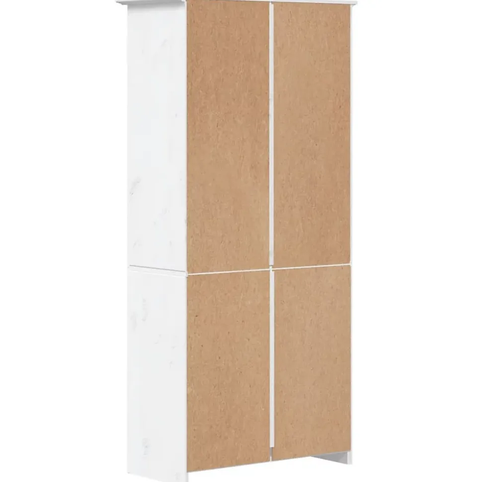 Bibliothèque BODO blanc 82x40x173 cm bois pin massif 5 niveaux vidaXL