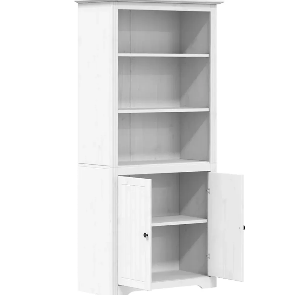 Bibliothèque BODO blanc 82x40x173 cm bois de pin massif vidaXL