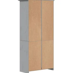 Bibliothèque BODO gris 82x40x173 cm bois pin massif 5 niveaux vidaXL