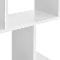 Bibliothèque Brattahlid 130 x 60 x 24 cm Blanc en.casa