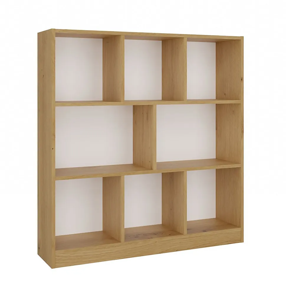 Bibliothèque, chêne Artisan, 100 x 104 x 24 cm
