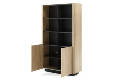 Bibliothèque, chêne crémone, 113,2 x 190,1 x 38,1 cm
