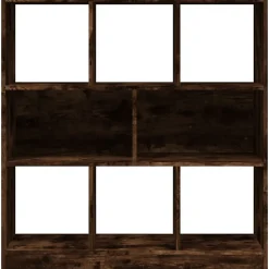 Bibliothèque Chêne fumé 97,5x29,5x100 cm Bois d'ingénierie vidaXL