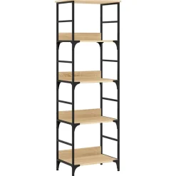 Bibliothèque chêne sonoma 50x33x153 cm bois d'ingénierie vidaXL