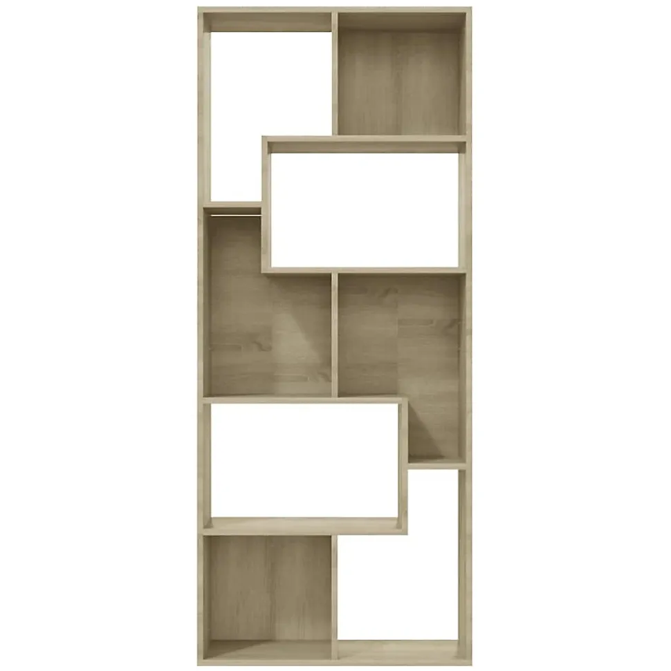 Bibliothèque Contemporaine en Aggloméré Chêne Sonoma VidaXL - 67x24x161 cm