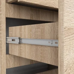 Bibliothèque de bureau AKORD R60 Chêne Sonoma 60 cm 3 tiroirs façade Chêne Sonoma 3 étagères 60x35x180 cm