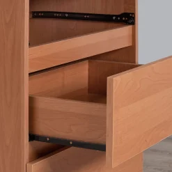 Bibliothèque de bureau AKORD R60 Aulne 60 cm 1 tiroir façade Aulne 4 étagères 60x35x180 cm