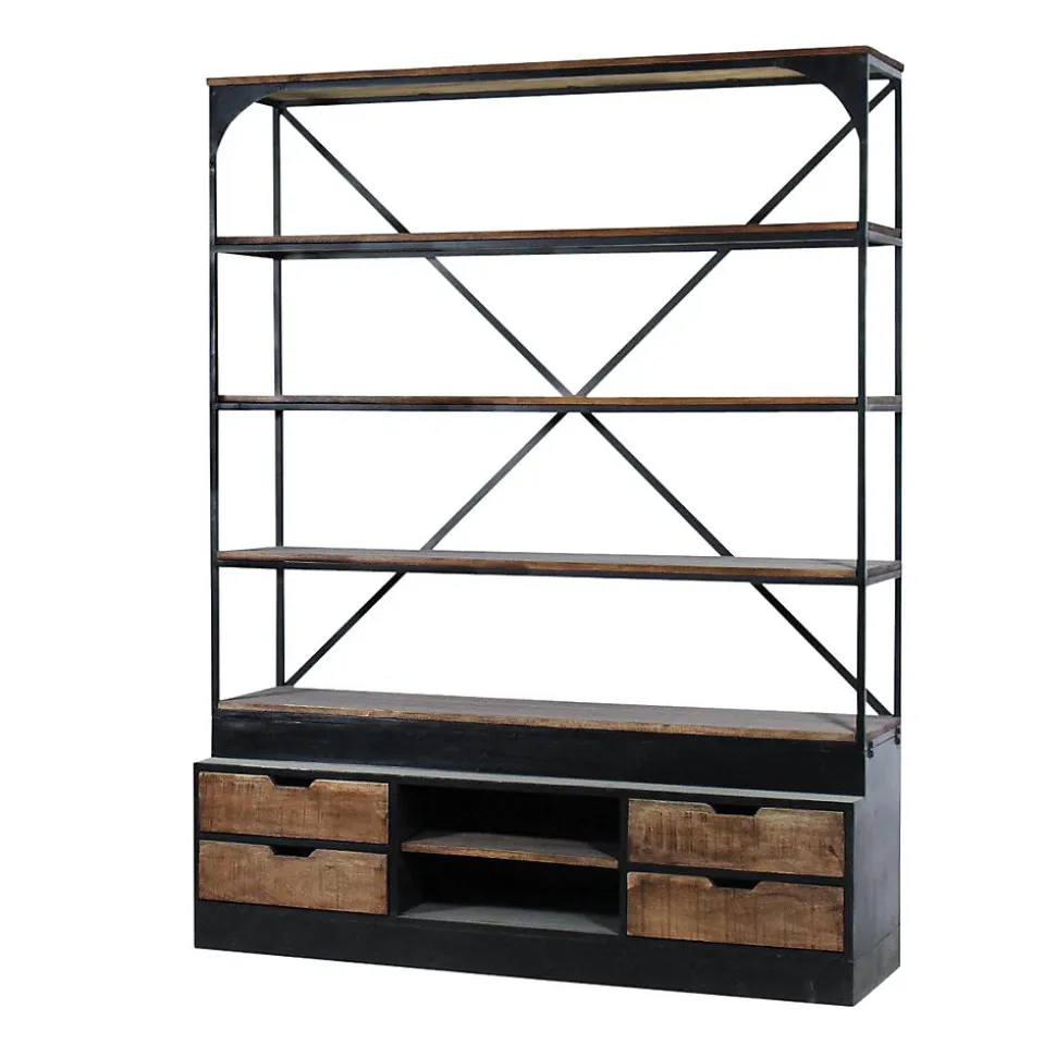 Bibliothèque en bois de manguier Niniss