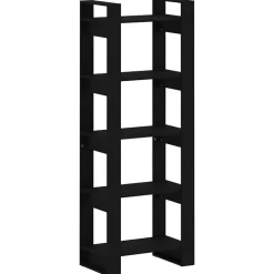 Bibliothèque en bois massif noir 60x35x160 cm - VidaXL