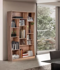 Bibliothèque en manguier marron 2 mètres