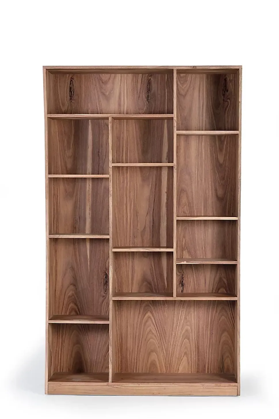 Bibliothèque en manguier marron 2 mètres