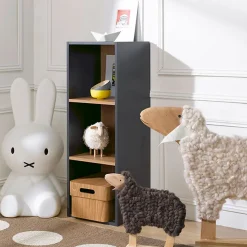 Bibliothèque enfant Junior Provence 3 cases - Gris